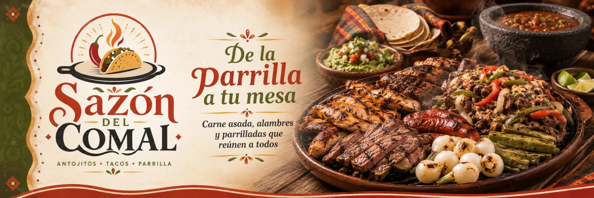Banner del menú digital Menú 1