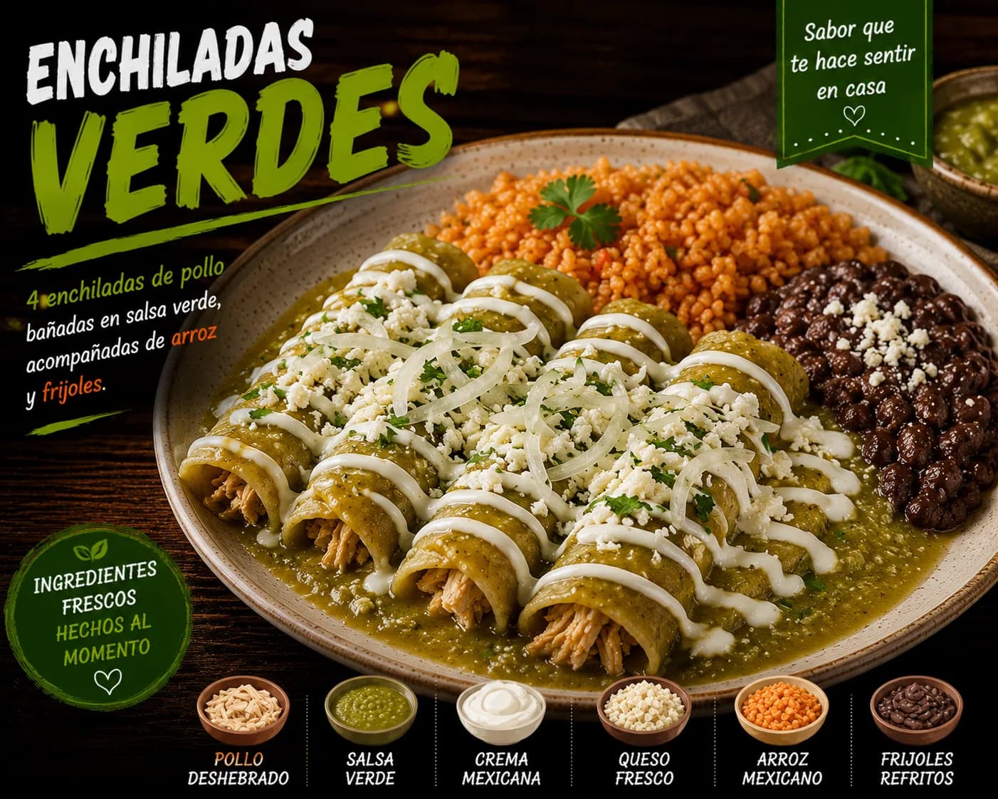 Enchiladas Verdes