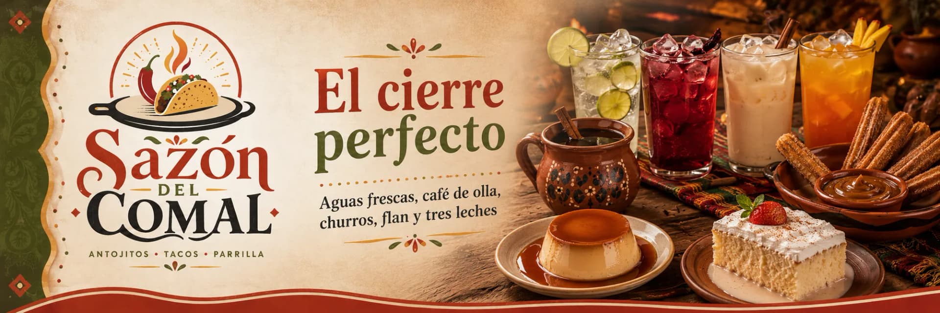 Banner del menú digital Menú 1