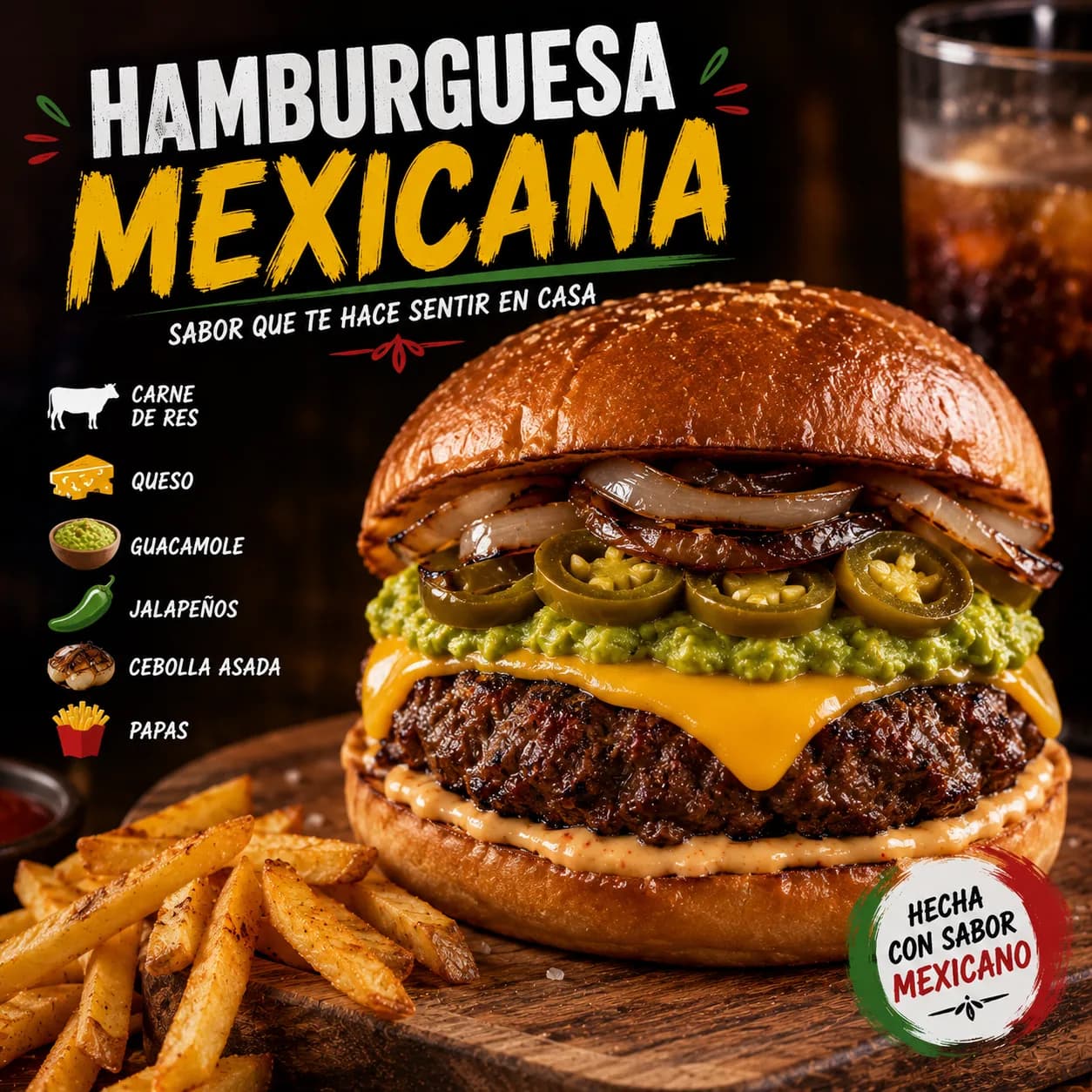 Hamburguesa Mexicana