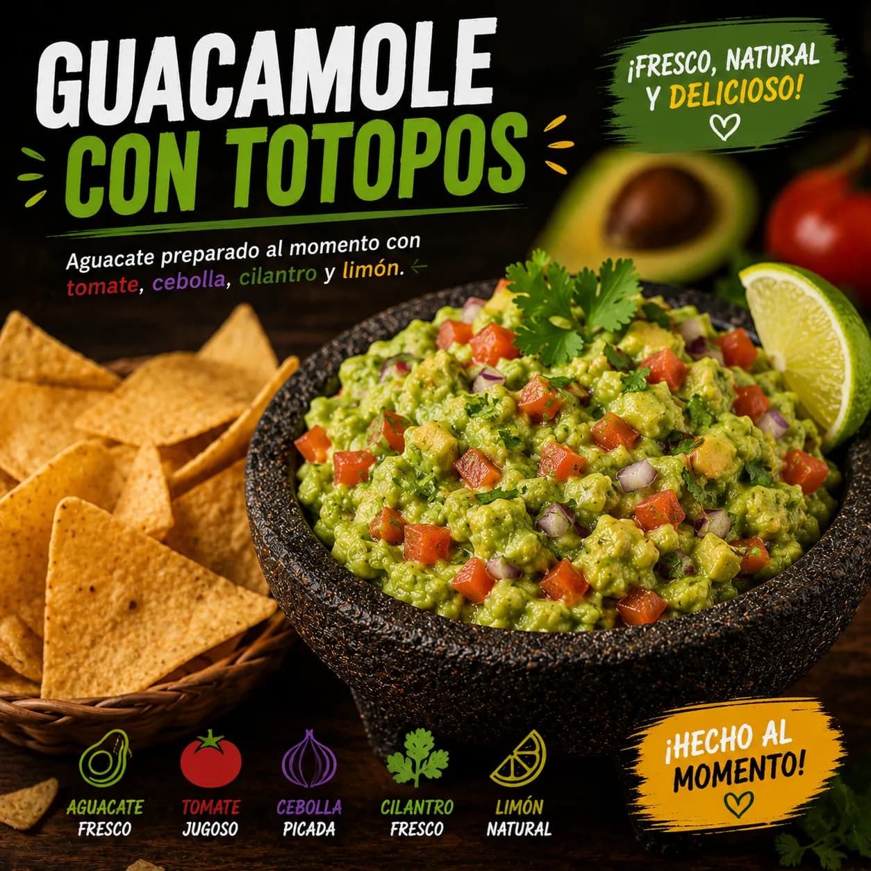 Guacamole con Totopos