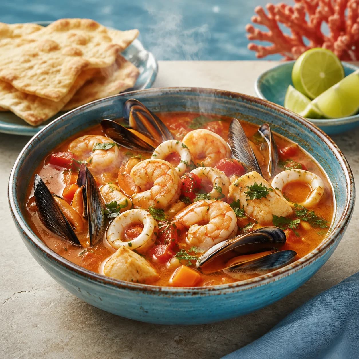 Sopa de Mariscos de la Casa